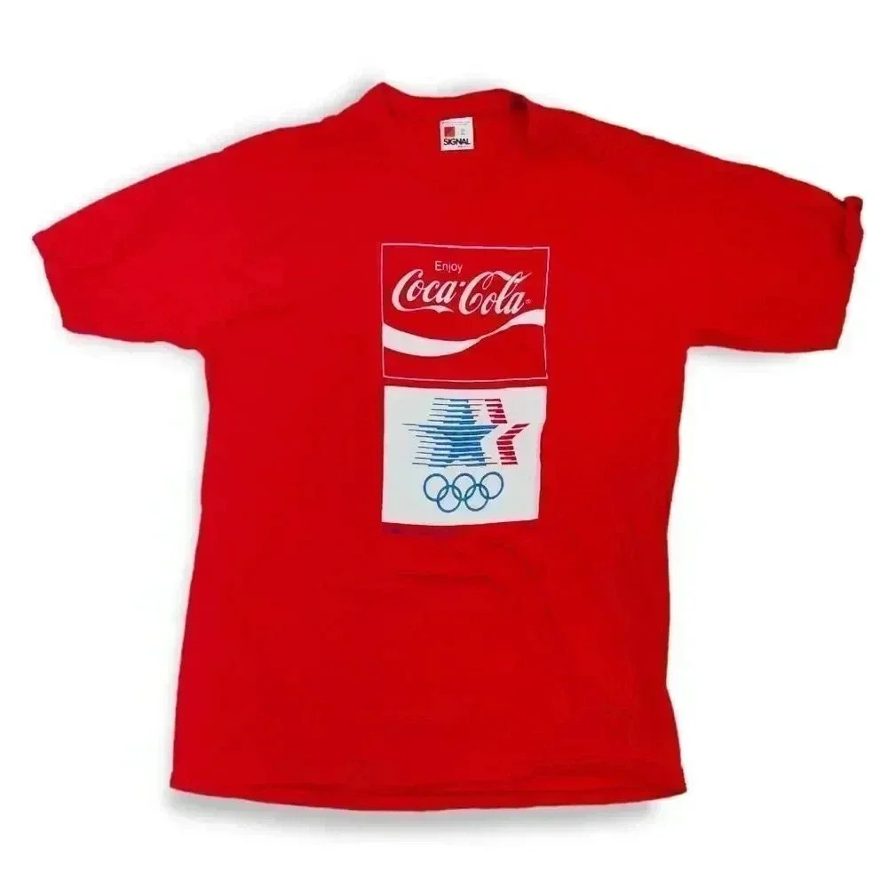 Vintage Coca-Cola 1980 Olympics single stitch tee